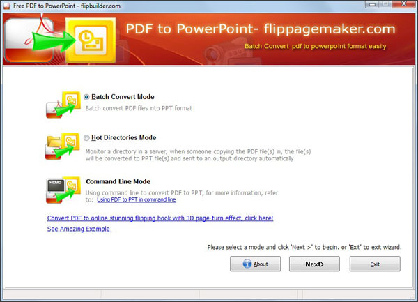 FlipPageMaker PDF to PPT Screenshot